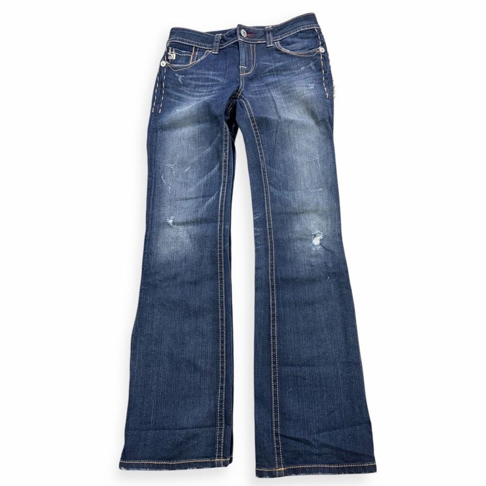 VINTAGE MEK DENIM Women’s Dark Wash Noida Slim Boot Jeans Size 29 x 34